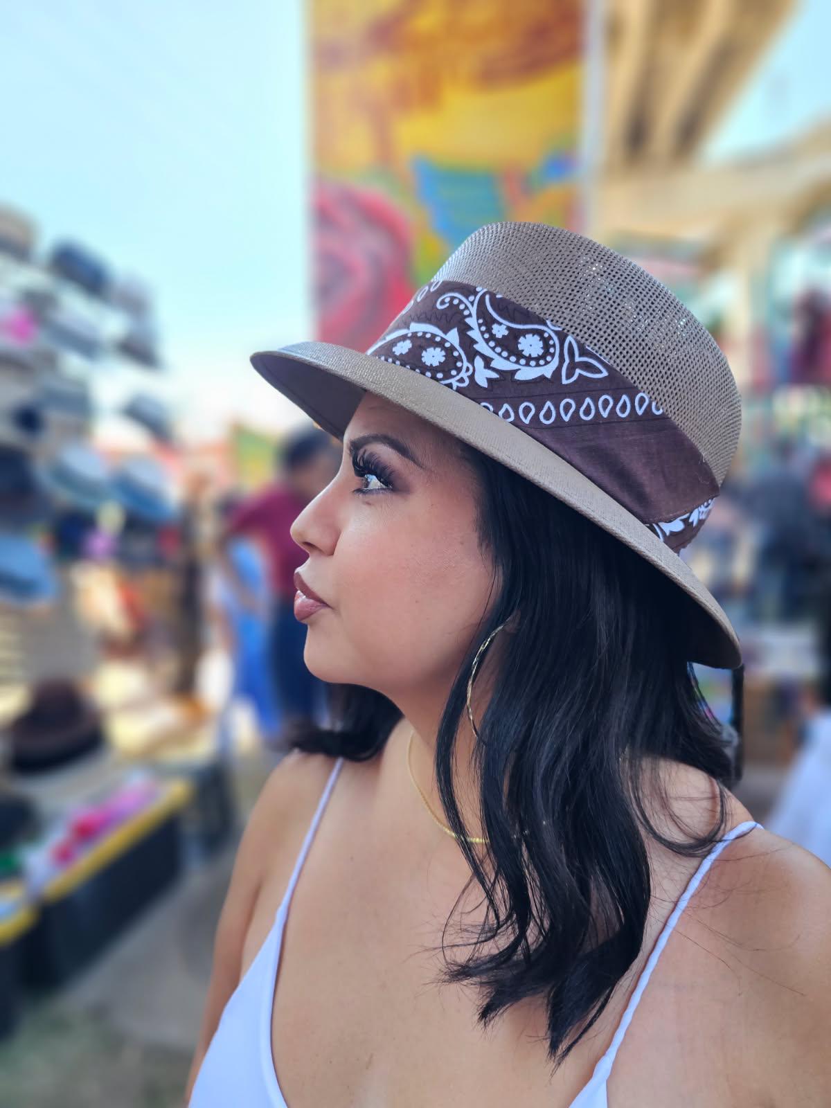 Brown OG Lowrider Brim Bandana Hat