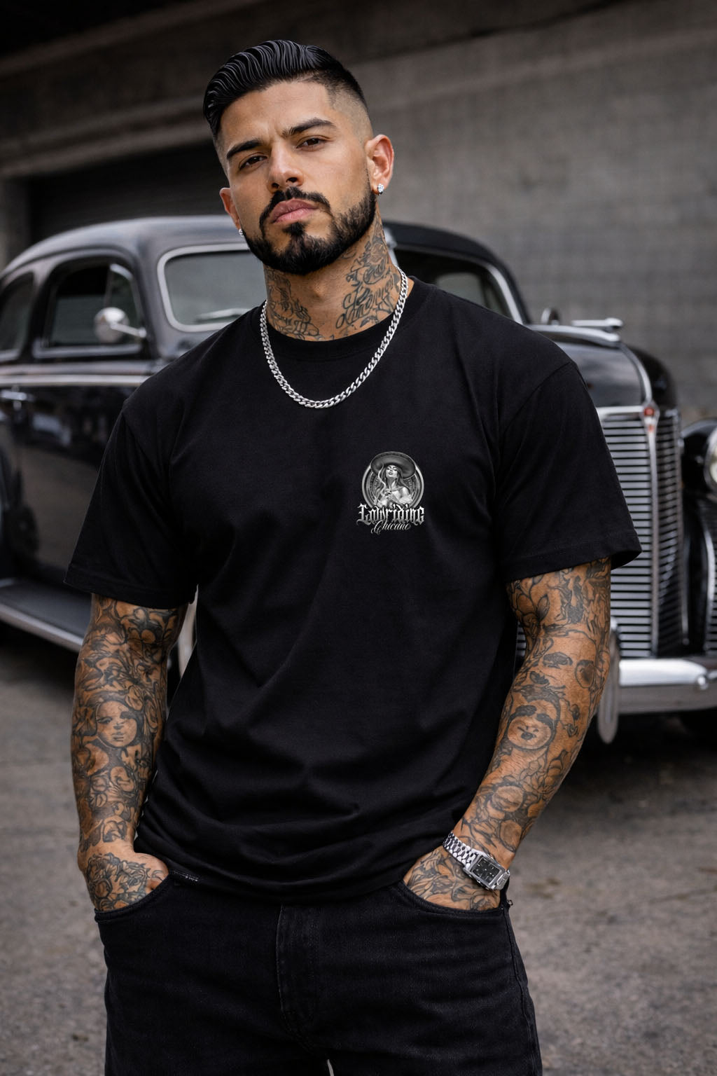 Lowriding Chicano Charra Lowrider Tee