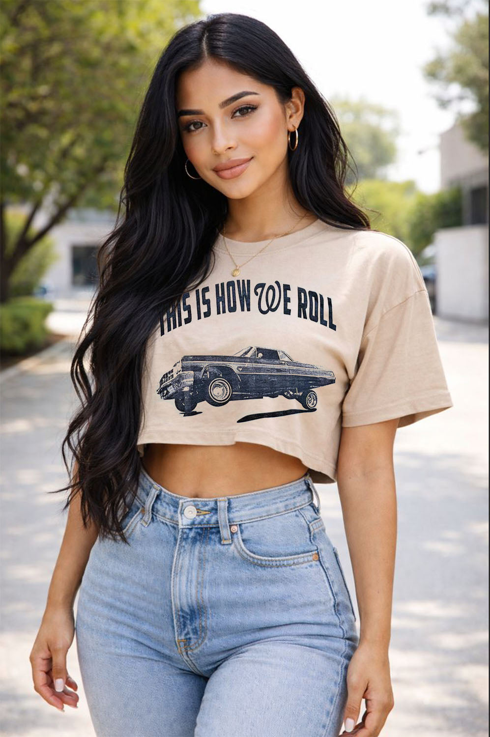This Is How We Roll Impala Crop Tee